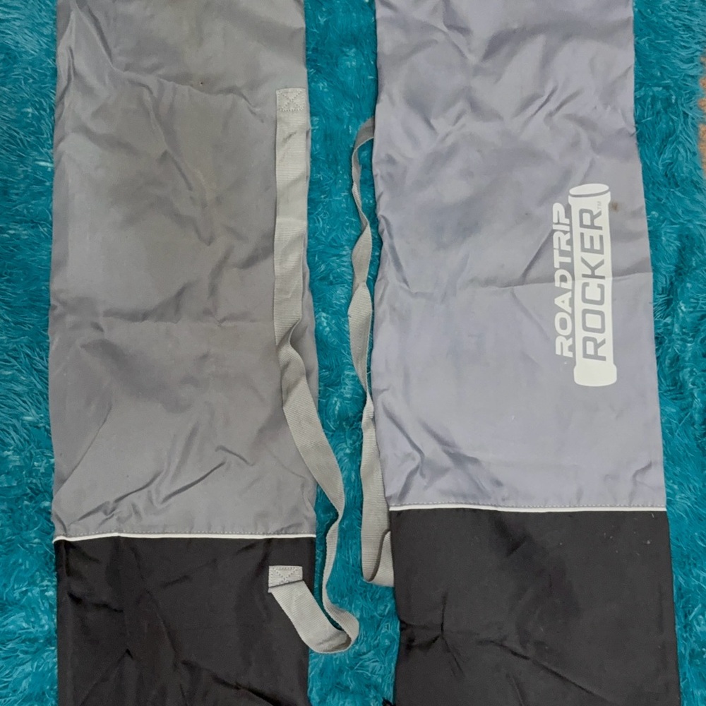 Grey and Black Storage Bags For Outdoor Chairs-Home Organization